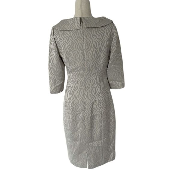 Kay Unger New York midi dress with shawl collar size 8 - Picture 3 of 10